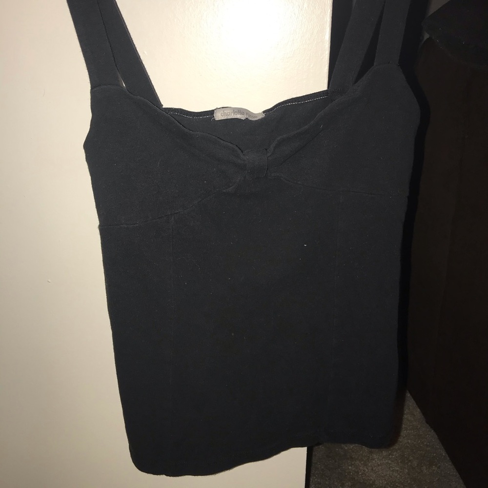 Black tank top